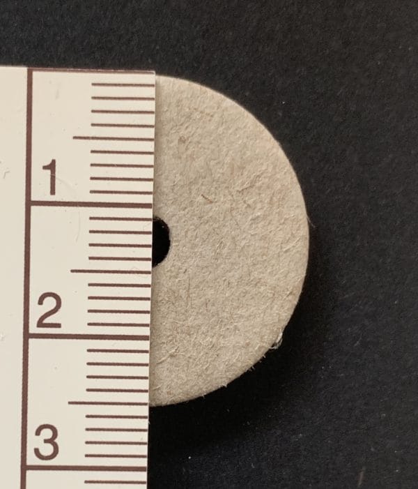 Scheibengelenk Hartpappe 25 mm   /   10 Stück