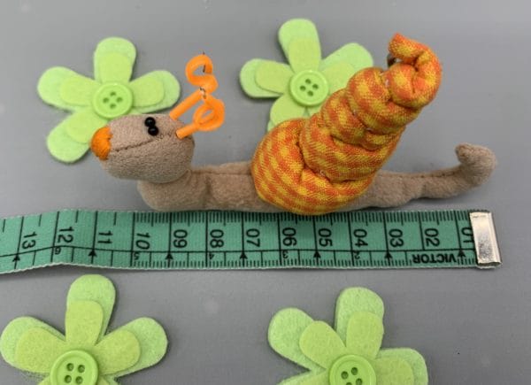 Bärino Schnecke Victor 11 cm Künstlerbär – Bild 5