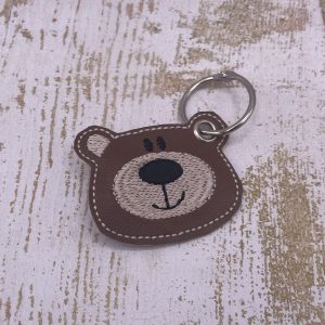 Schlüsselanhänger Teddybärenkopf