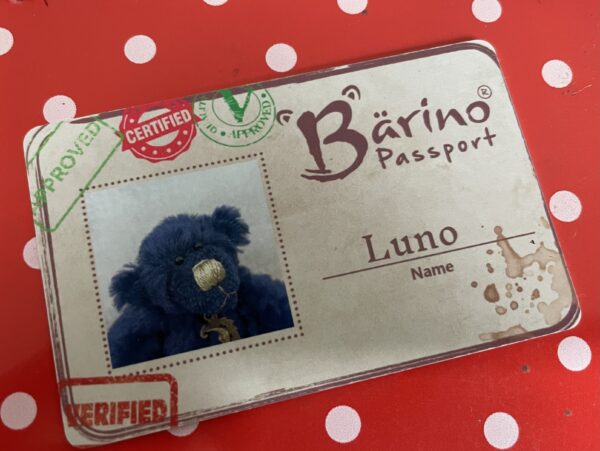Bärino Bär Luno 9cm Künstlerbär – Bild 8