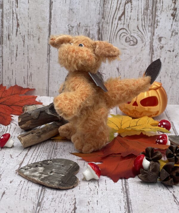 Bärino Drache Travis 10 cm Künstlerbär – Bild 2