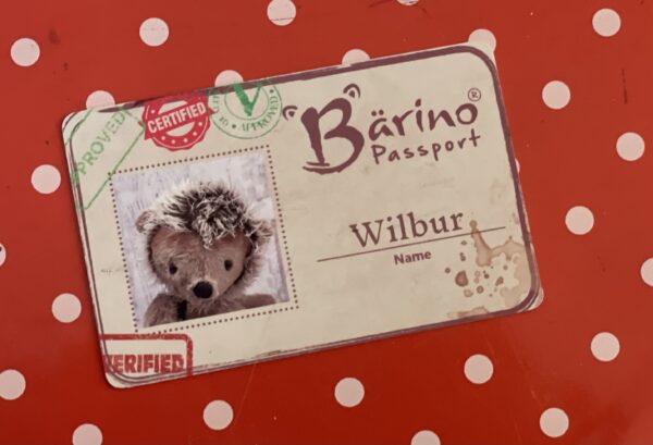 Bärino Igel Wilburg 18 cm Künstlerbär – Bild 5