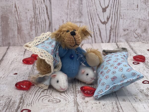 Bärino Bär Indigo 9 cm Künstlerbär