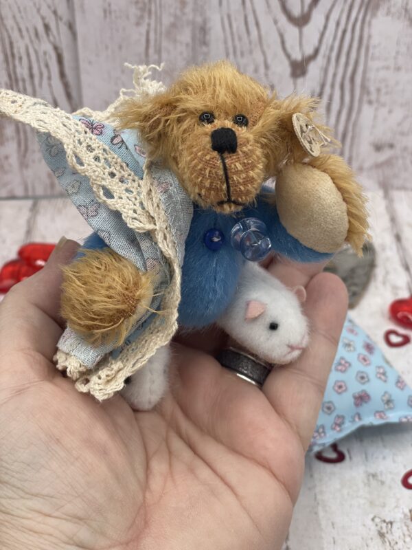Bärino Bär Indigo 9 cm Künstlerbär – Bild 2