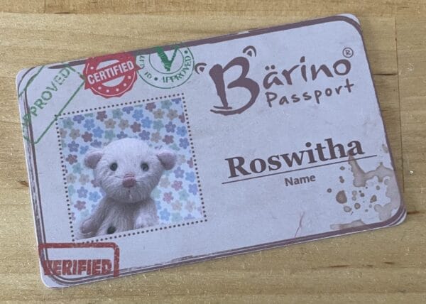 Bärino Bär Roswitha 9 cm Künstlerbär – Bild 11