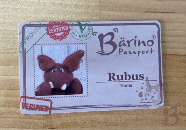 Bärino Fledermaus Rubus 14 cm Künstlerbär – Bild 9