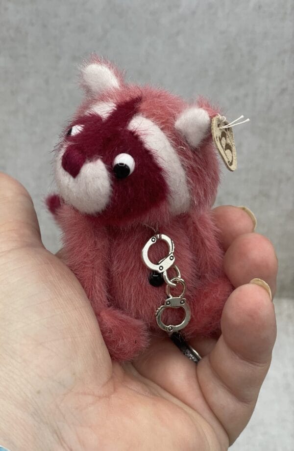 Bärino Waschbärdame Francesca. 10 cm Künstlerbär – Bild 4
