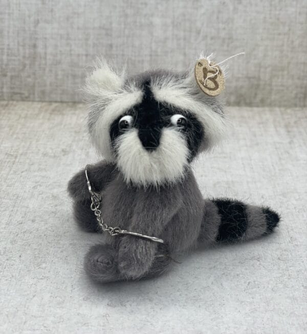 Bärino Waschbär Diego 10 cm Künstlerbär – Bild 9