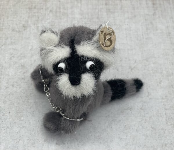 Bärino Waschbär Diego 10 cm Künstlerbär – Bild 8