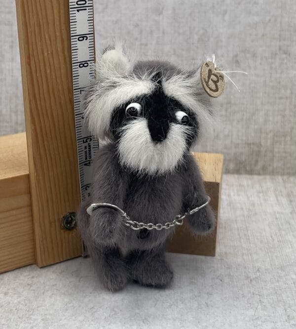 Bärino Waschbär Diego 10 cm Künstlerbär – Bild 4