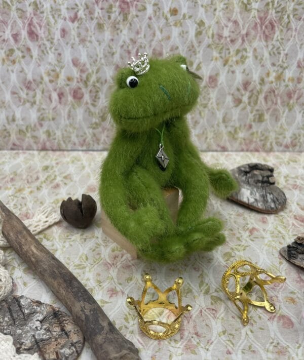 Bärino Frosch Louis 12 cm Künstlerbär – Bild 7