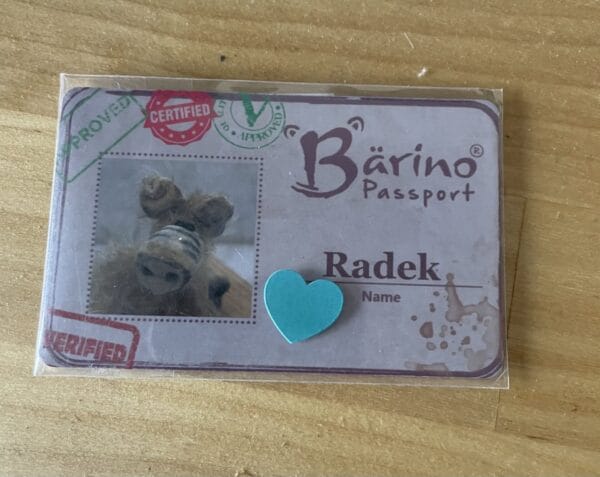 Bärino Schwein Radek 9 cm Künstlerbär – Bild 3