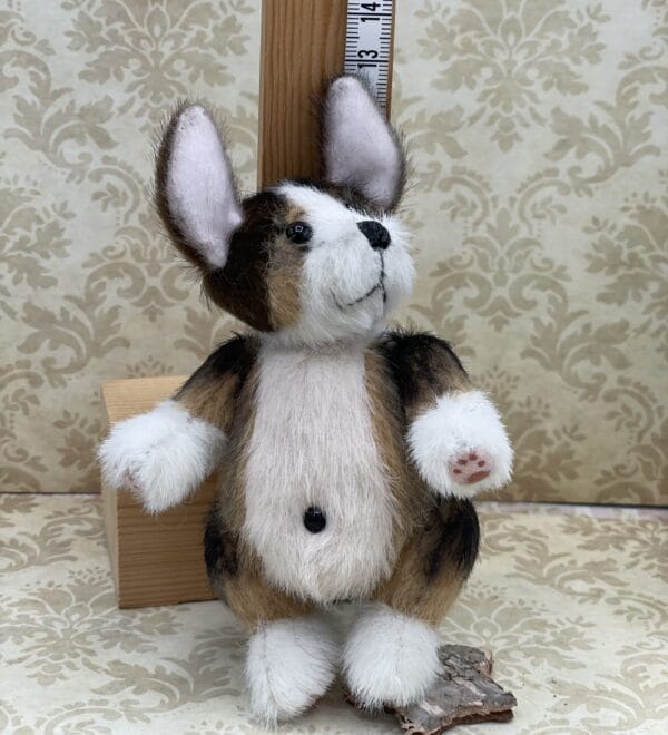 Bärino Corgi Bronko 12 cm Künstlerbär mit Decke – Bild 2