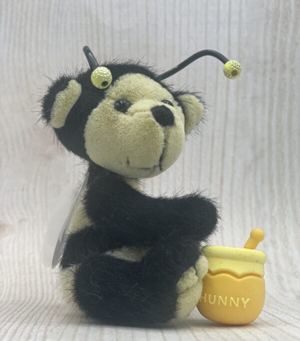 Bärino Biene Beebsy mit Honigtopf 9  cm Künstlerbär – Bild 11