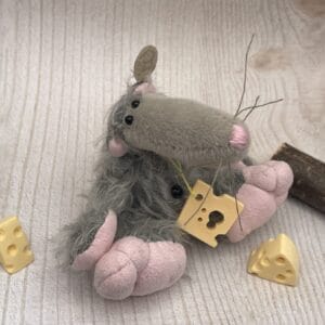 Bärino Ratte Devis 9 cm Künstlerbär