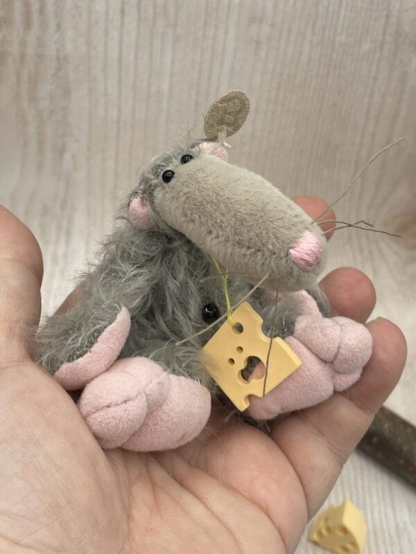 Bärino Ratte Devis 9 cm Künstlerbär – Bild 5