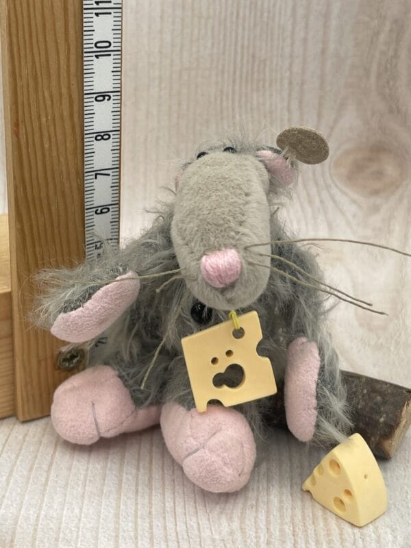 Bärino Ratte Devis 9 cm Künstlerbär – Bild 6