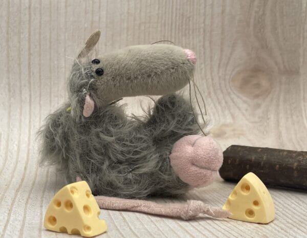 Bärino Ratte Devis 9 cm Künstlerbär – Bild 7