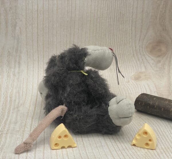 Bärino Ratte Gonzo 9 cm Künstlerbär – Bild 4