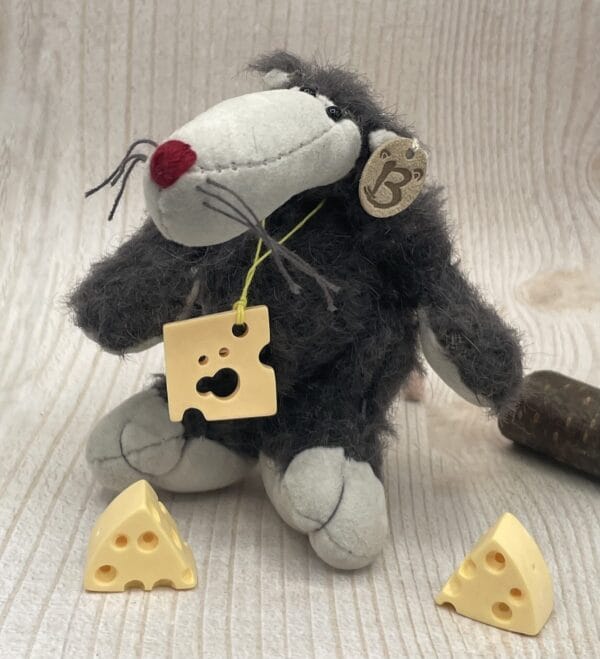 Bärino Ratte Gonzo 9 cm Künstlerbär – Bild 5
