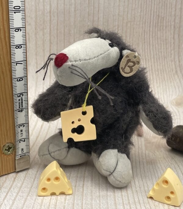 Bärino Ratte Gonzo 9 cm Künstlerbär – Bild 6