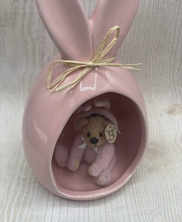 Bärino  Hasenbär 7  cm Künstlerbär – Bild 4