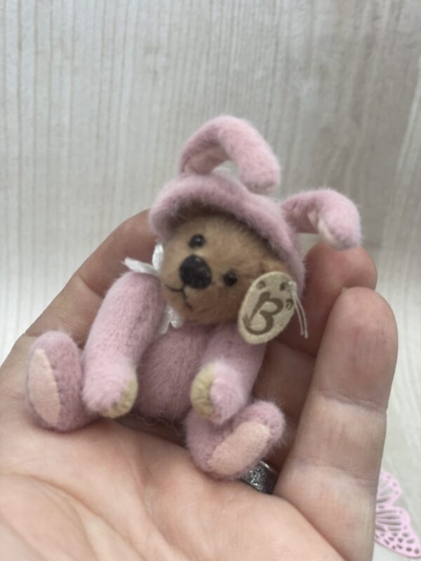Bärino  Hasenbär 7  cm Künstlerbär – Bild 10