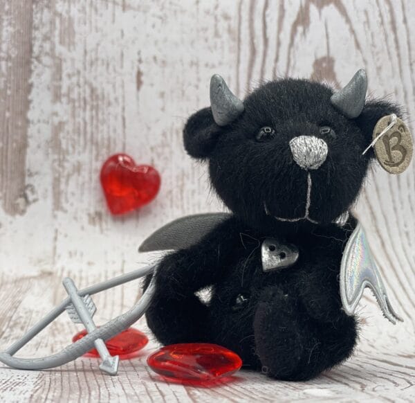 Bärino  Teufelchen Diabolus 9  cm Künstlerbär – Bild 2