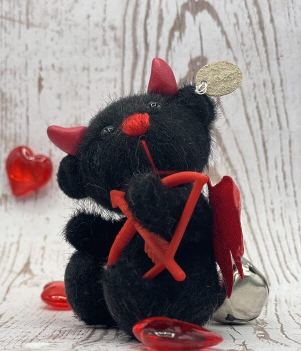 Bärino  Teufelchen Diabolo 9  cm Künstlerbär – Bild 3
