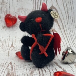 Bärino  Teufelchen Diabolo 9  cm Künstlerbär
