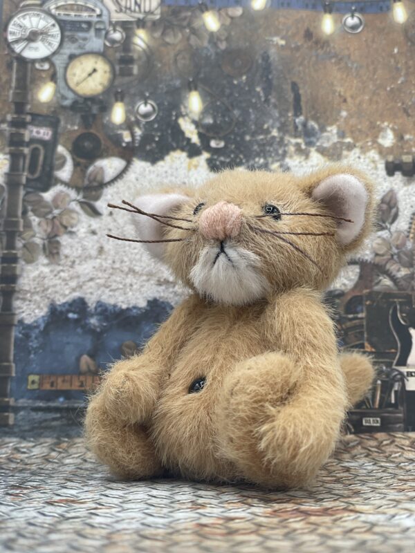 Bärino. Katze Tabby 10  cm Künstlerbär – Bild 2