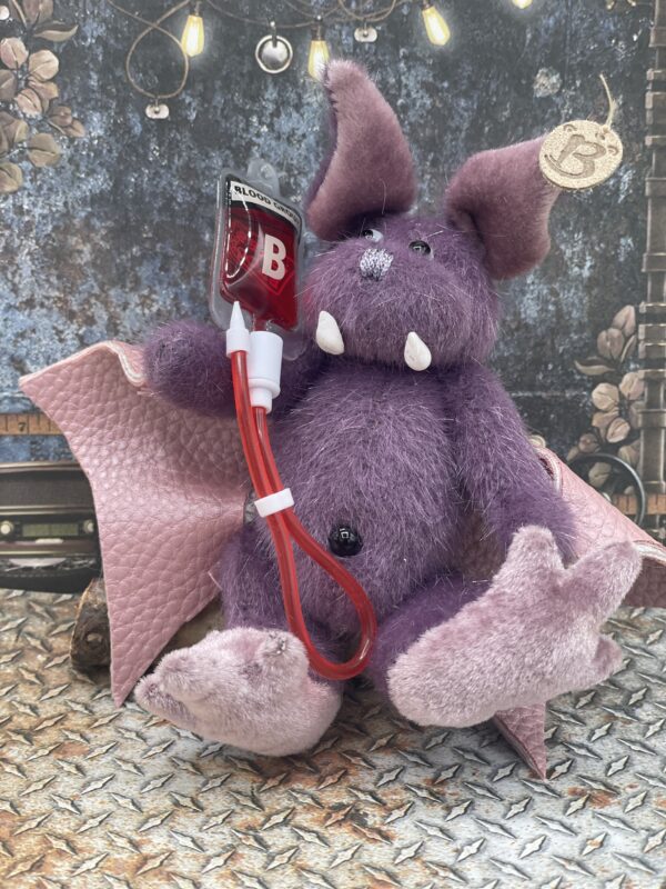 Bärino Fledermaus Merline 14  cm Künstlerbär – Bild 6