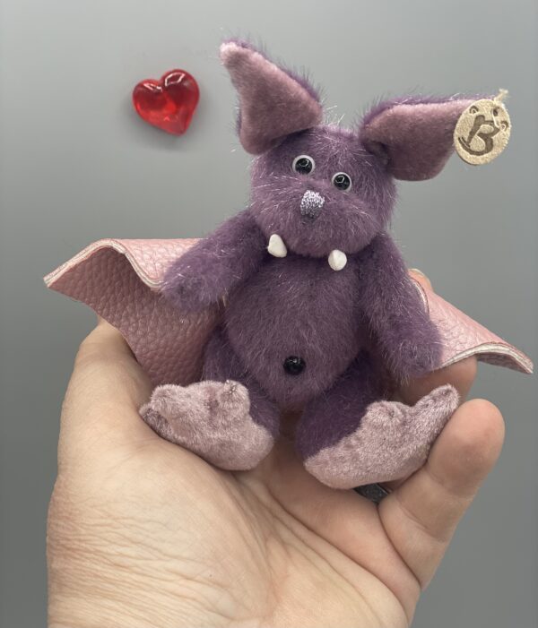 Bärino Fledermaus Merline 14  cm Künstlerbär – Bild 9