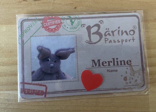 Bärino Fledermaus Merline 14  cm Künstlerbär – Bild 10