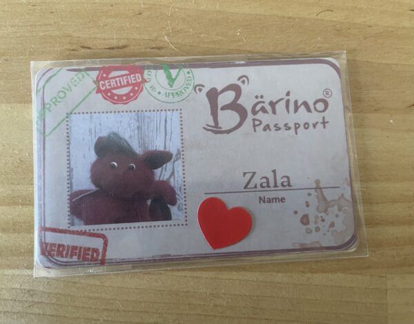 Bärino Drache Zala 10   cm Künstlerbär – Bild 9