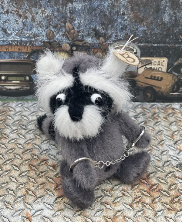 Bärino Waschbär Alessio 9 cm Künstlerbär – Bild 7
