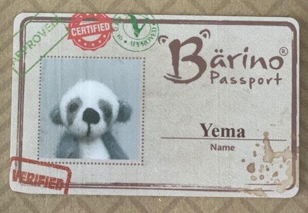 Bärino Pandabär Baby Yema 6 cm Künstlerbär – Bild 11