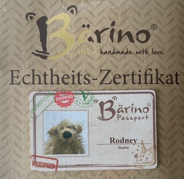 Bärino Bär Rodney 8 cm Künstlerbär – Bild 6