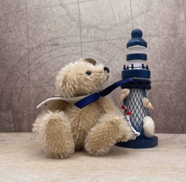 Bärino Bär Knut mit Leuchtturm 15 cm Künstlerbär