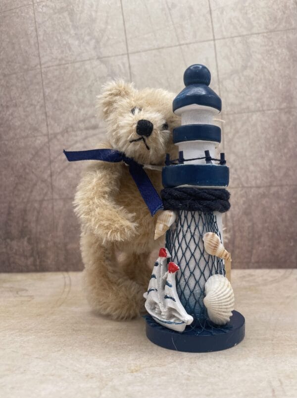 Bärino Bär Knut mit Leuchtturm 15 cm Künstlerbär – Bild 6