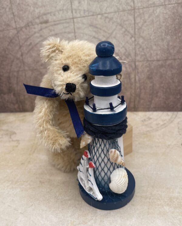 Bärino Bär Knut mit Leuchtturm 15 cm Künstlerbär – Bild 7