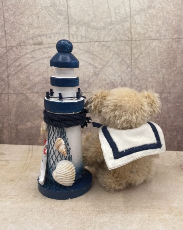 Bärino Bär Knut mit Leuchtturm 15 cm Künstlerbär – Bild 9