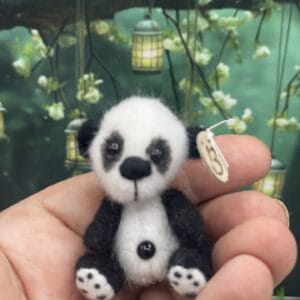 Bärino Pandabär Baby Xian 6 cm Künstlerbär
