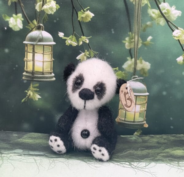 Bärino Pandabär Baby Xian 6 cm Künstlerbär