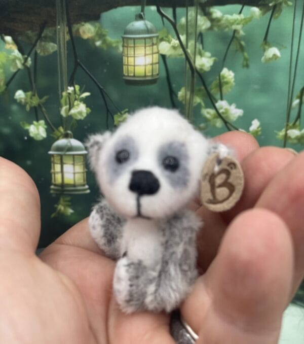 Bärino Pandabär Baby Wang 6 cm Künstlerbär