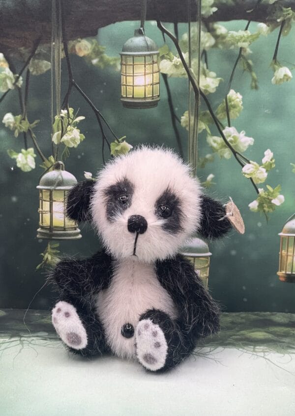 Bärino Panda Pang 9 cm Künstlerbär – Bild 2