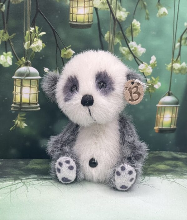 Bärino Panda Benje 9 cm Künstlerbär – Bild 3
