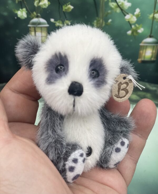Bärino Panda Benje 9 cm Künstlerbär – Bild 6