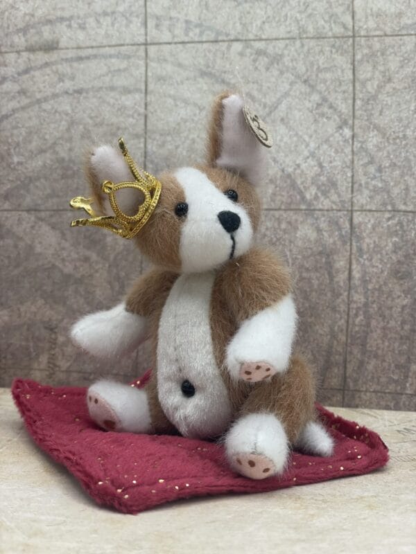 Bärino Corgi Jeffrey 12 cm Künstlerbär – Bild 2