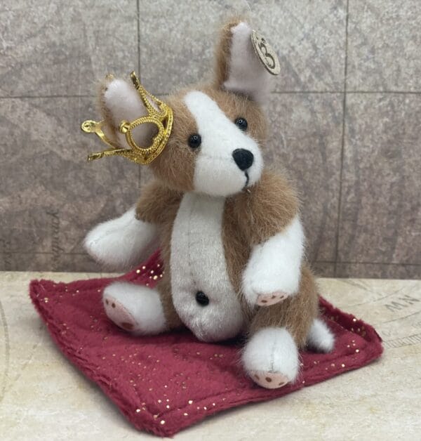 Bärino Corgi Jeffrey 12 cm Künstlerbär – Bild 3